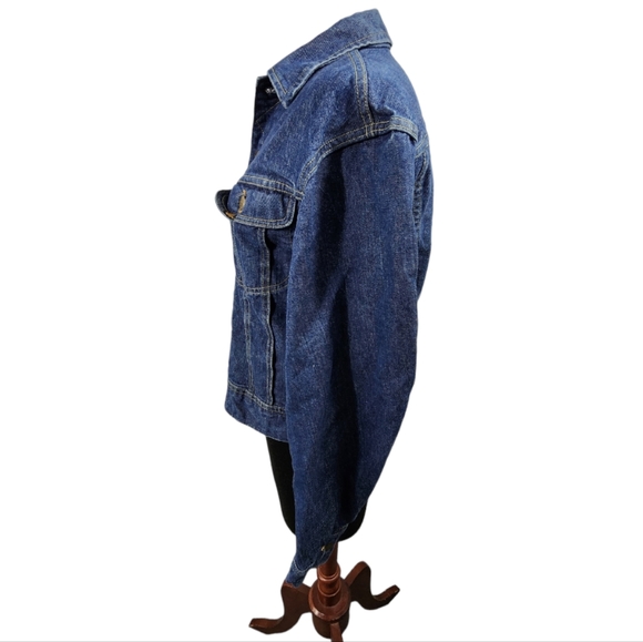 ❤️ VINTAGE LEE RIDER SANFORIZED MADE IN USA WOMEN'S DENIM/ JEAN JACKET MEDIUM ❤️ - Picture 2 of 13